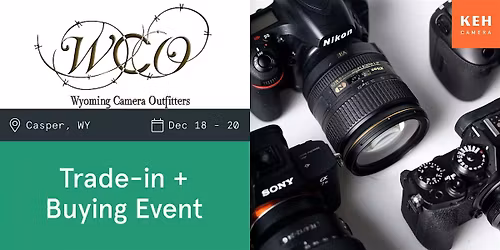 Sell your camera gear at Wyoming Camera Outfitters - Casper, WY