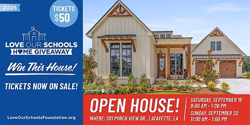 Love Our Schools Home Giveaway  | Saturday Open House