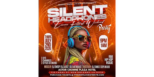 R&B SILENT HEADPHONE N'awlins FEST WEEKEND 2026