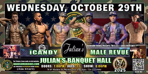 Washington, PA - iCandy Male Revue @ Julian's Banquet Hall
