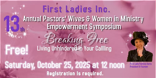 13th Annual Pastors' Wives and Women in Ministry Empowerment Symposium