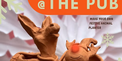 Festive Animal Planters at The Angel Inn, Bowness