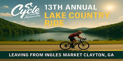 Cycle Alpharetta 13th Annual Lake Country Ride
