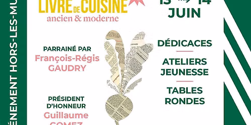 Salon du livre de cuisine sous le parrainage de Fran\u00e7ois-R\u00e9gis Gaudry !