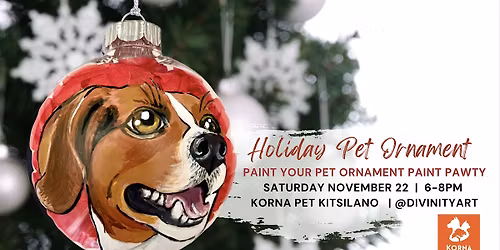 Paint Your Pet Holiday Ornament Paint Paw-ty