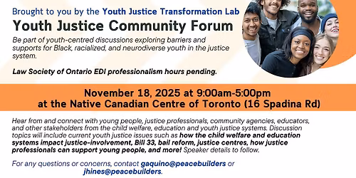 Youth Justice Community Forum