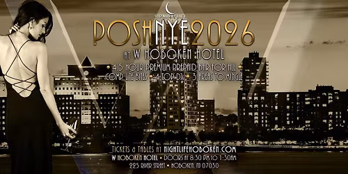 2026 Posh W Hotel Hoboken New Year's Eve Party