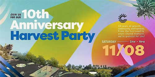 Harvest Party 2025: 10 Year Celebration