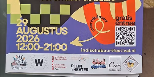 Indische Buurt Festival 2026 - Zat. 29 augustus 