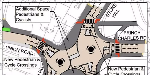 Stoke Hill Roundabout - Critical Mass