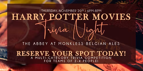Trivia Night @ The Abbey at Monkless Belgian Ales