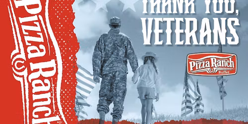 Veterans Eat Free 11am-4pm 