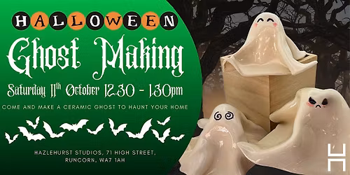 Halloween Ceramic Ghost Making