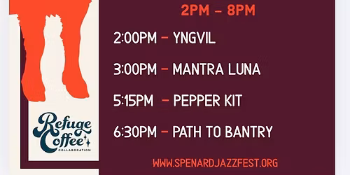 SJF @ Refuge Coffee: YNGVIL, MantraLuna, Pepper Kit & Path To Bantry