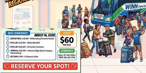 NES Chartered Bus to Augusta Cornhole\u2019s Regional # 6