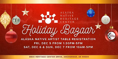 2025 ANHC Holiday Bazaar: Artist Table Registration