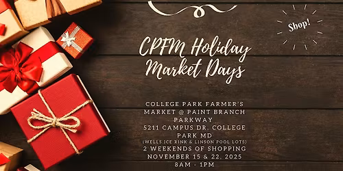 CPFM Holiday Craft Market ~ Day 1