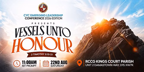 Emerging Leaders Conference 2026: Vessels Unto Honour