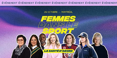 Femmes dans le Sport  - La sant\u00e9 d'abord