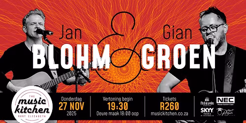 Jan Blohm & Gian Groen live Thurs 27th Nov