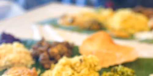 Authentic Banana leaf Special Lunch Meal - Served on Banana leaf