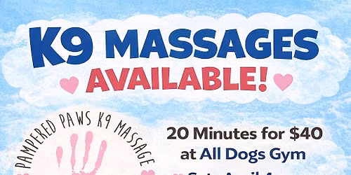 K9 Massages at All Dogs Gym 