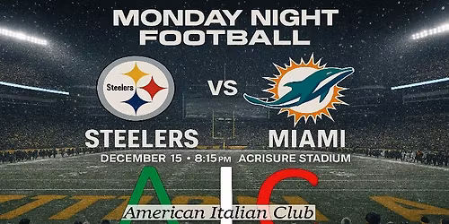 MONDAY NIGHT FOOTBALL @ THE AIC!