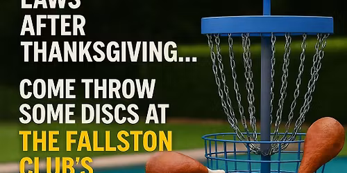 Thanksgiving Hang Over Disc Golf