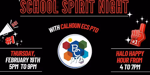 School Spirit Night - Calhoun ECS PTO