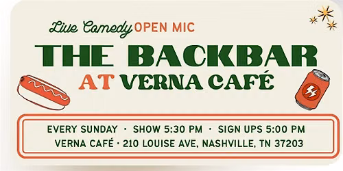Verna Comedy Open Mic Every Sunday