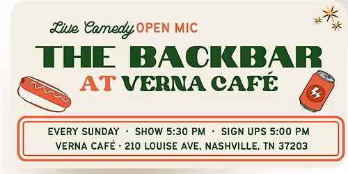 Verna Comedy Open Mic Every Sunday