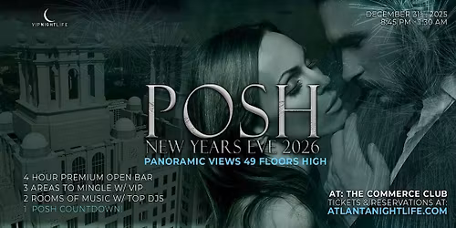 Posh Atlanta New Year's Eve Party 2026