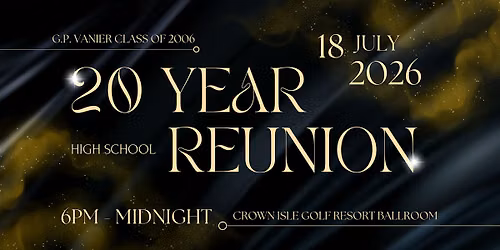 20 Year High School Reunion