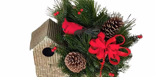 Fresh Greens Bird House Centerpiece