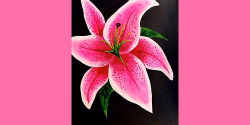Stargazer Lily Painting with Kaylyn Inda
