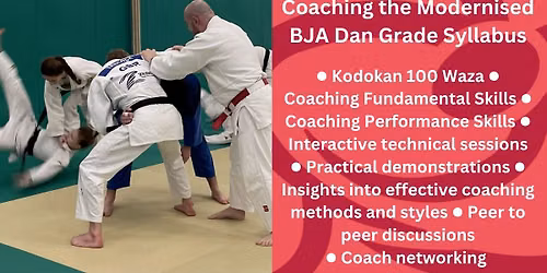 Coaching the modernised BJA dan grade syllabuse