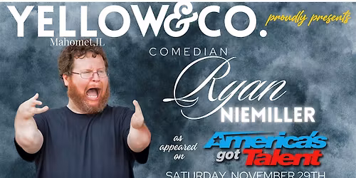 Yellow and Co. presents Comedian Ryan Niemiller
