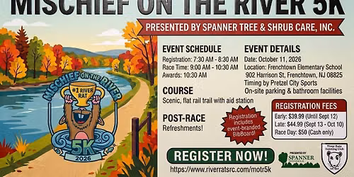 Mischief on the River 5K presented by Spanner Tree & Shrub Care, Inc.
