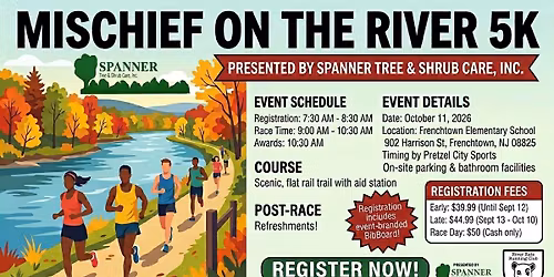 Mischief on the River 5K presented by Spanner Tree & Shrub Care, Inc.