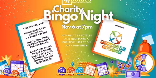 Charity Bingo Night... for EMBRACING OUR DIFFERENCES