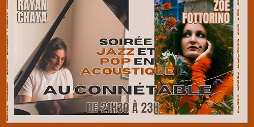 Concert acoustique jazz-pop