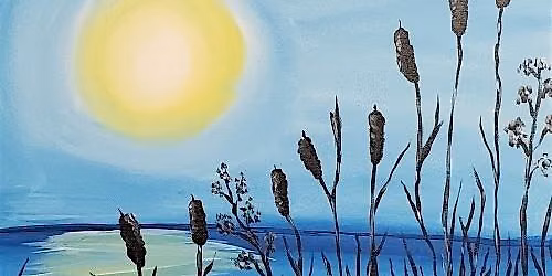 Join our fun Cattails at sunset paint and sip painting event