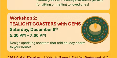 Holiday Workshops during Redmond Lights!