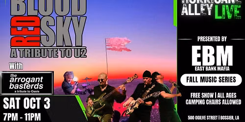 Hurricane Alley LIVE Presents: Blood Red Sky - U2 TRIBUTE | with Oasis TRIBUTE