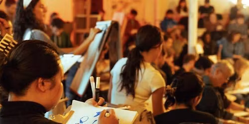 Community Sketching in the Courtyard, with Life Drawing Boston