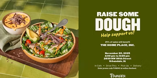 Panera Fundraiser for The Home Place