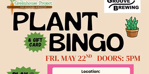 Plant and Gift Card Charity Bingo for Greenhouse Project