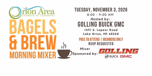 Bagels & Brew\u2026Morning Mixer