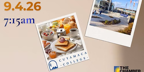 9\/4 First Friday Breakfast at Cuyamaca College