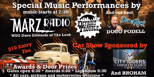 Westland BOVA VFW 9885 Music, Car, Truck, & Bike show 